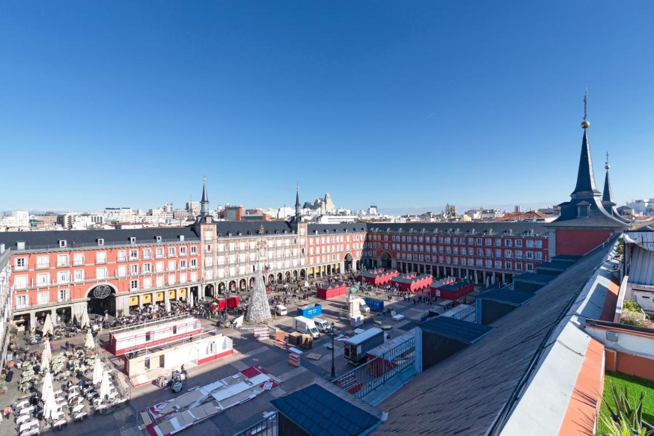 Historic Penthouse Plaza Mayor In Madrid Eksteriør bilde